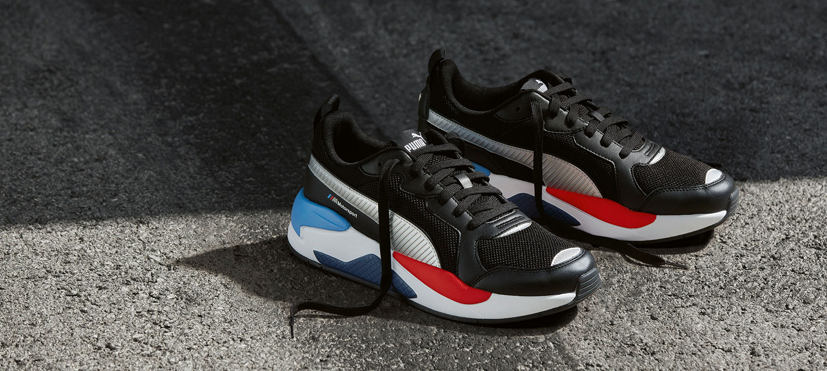 This is a product picture of the BMW M Motorsport Shoes Puma X-Ray.